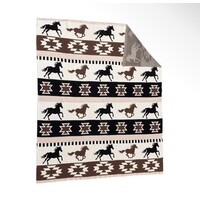 MYRA Stallion Spirit Cotton Throw