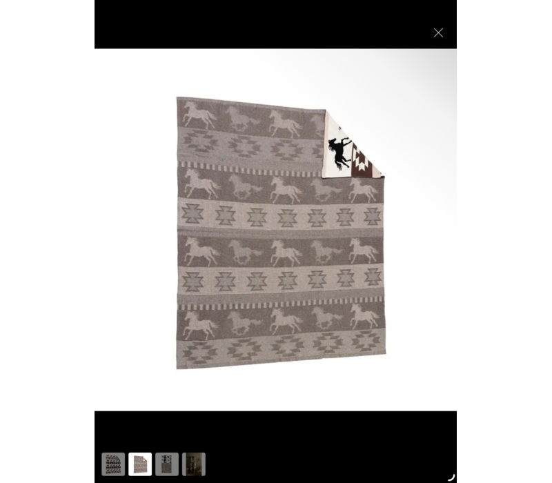 MYRA Stallion Spirit Cotton Throw