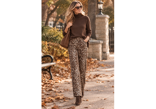EsQualo A/W Esqualo 12001 Leopardprint Trousers