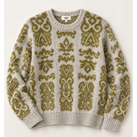 MD’M 55015602 Grey/Grn Cosy Sweater