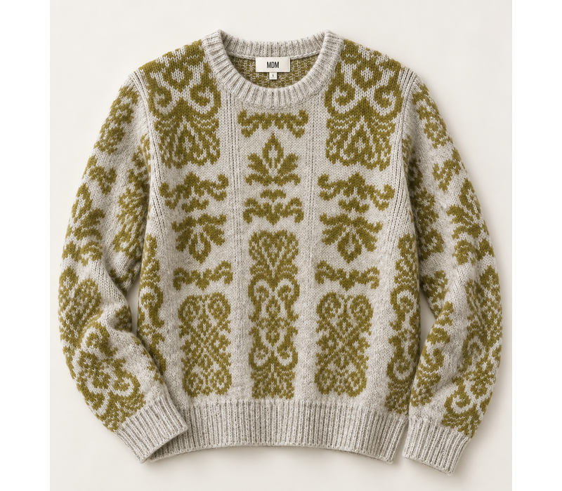 MD’M 55015602 Grey/Grn Cosy Sweater