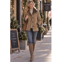 MD’M 02 Brown Reversible Sheepskin Like Coat
