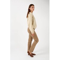 ANA & LUCY Beige “ELIA” Straight Leg Pants