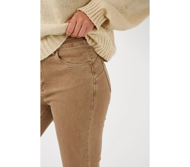 ANA & LUCY Beige “ELIA” Straight Leg Pants