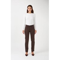 ANA & LUCY Brown “ELIA” Straight Leg Pants