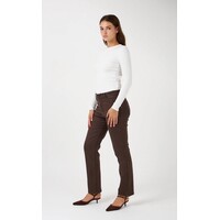 ANA & LUCY Brown “ELIA” Straight Leg Pants