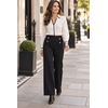 PINNS PINNS 610T Black Wide Leg Pants w/Buttons