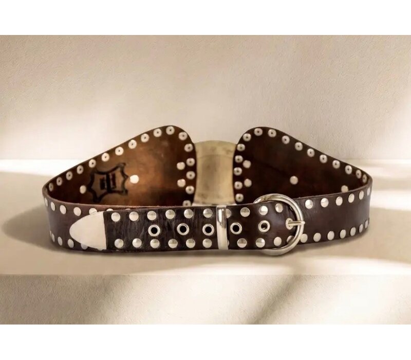 LULA Brown ATLAS Leather Sash Belt