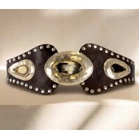 LULA Brown ATLAS Leather Sash Belt