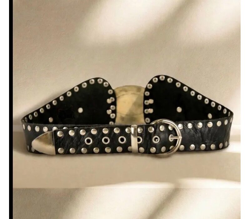 LULA Black ATLAS Leather Sash Belt