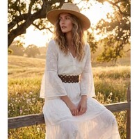 LULA Brown DRACO Leather Sash Belt