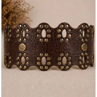 LULA Brown DRACO Leather Sash Belt