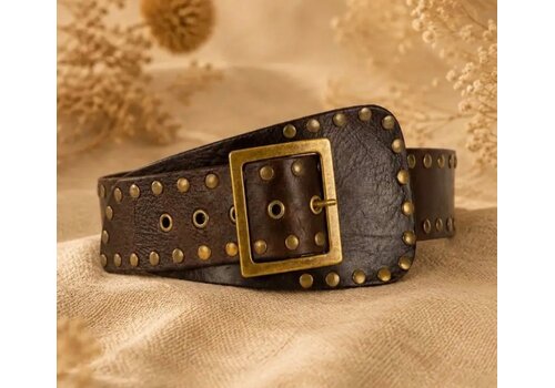 LULA Natura LULA Nox Brown Leather Sash Belt