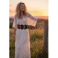 LULA Brown ARES Leather Sash Belt