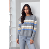 Micha A/W Micha 183 155 Grey Multi Round Neck Sweater