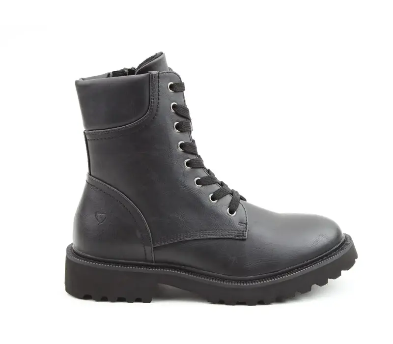 Heavenly Feet LOLA Black Laced Combat Boots