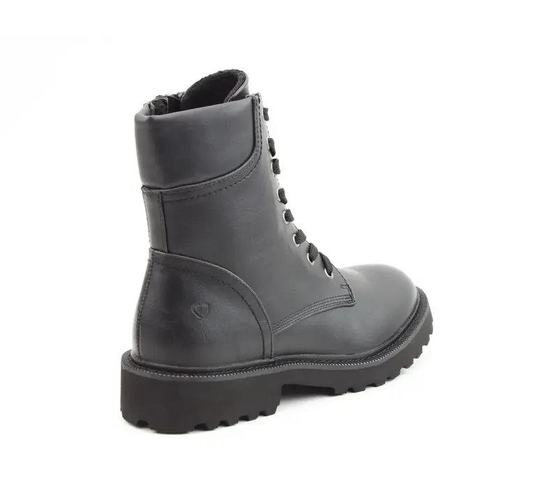 Heavenly Feet LOLA Black Laced Combat Boots