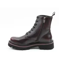 Heavenly Feet SAVANNAH Bordo Combat Boots