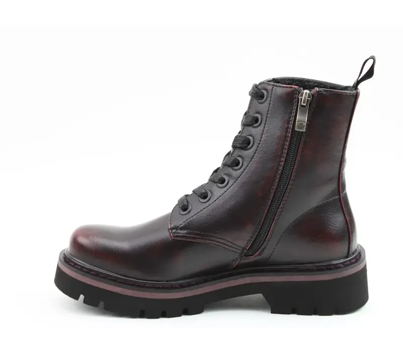 Heavenly Feet SAVANNAH Bordo Combat Boots
