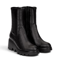 Wonders TORONTO Black Wedge Boots