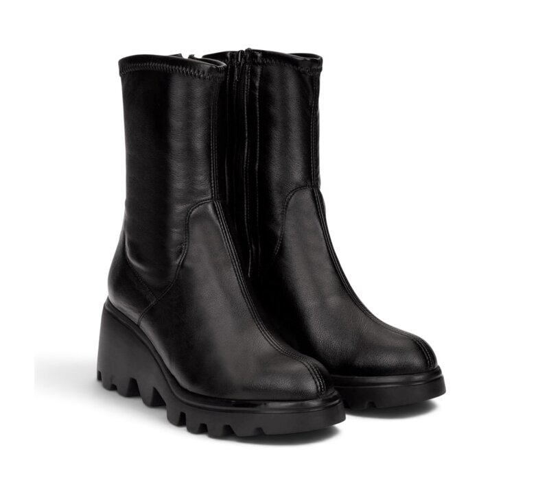 Wonders TORONTO Black Wedge Boots