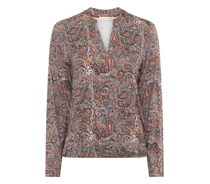 Micha 183 117 Latte Paisley Stretch Top
