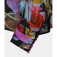 Esqualo 15701 Glowing Blossom Bow Blouse
