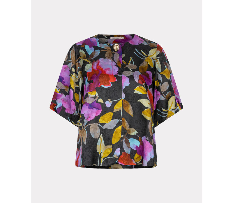 Esqualo 15700 Blossom Balloon Sleeve Blouse