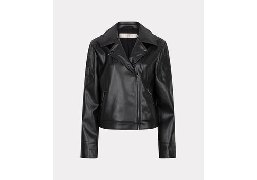 EsQualo A/W Esqualo 11700 Blk PU Embroidery BikerJacket