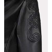 Esqualo 11700 Blk PU Embroidery BikerJacket
