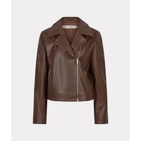 Esqualo 11700 Brn PU Embroidery BikerJacket