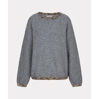Esqualo 18702 Grey Sweater w/contrast Trim