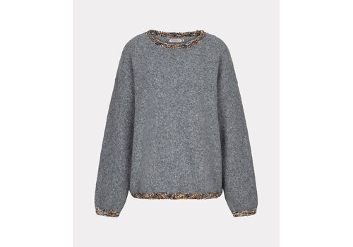 EsQualo A/W Esqualo 18702 Grey Sweater w/contrast Trim