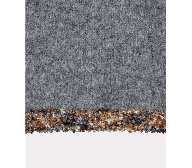 Esqualo 18702 Grey Sweater w/contrast Trim