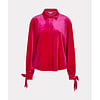 EsQualo A/W Esqualo 28715 Bow Cuff Velvet Blouse