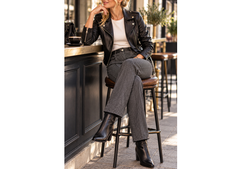 Julie Guerlande Julie Guerlande PS020 Grey/Black Pants