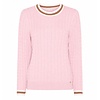 Micha A/W Micha 183 106 Rose/OffWht Cable Knit