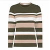 Micha A/W Micha 182 155 Olive/Camel Stripe Sweater