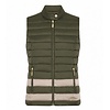 Micha A/W Micha 106 308 Olive/Gold Quilted Gilet