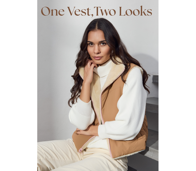 Micha 106 320 Reversible Faux Fur Gilet
