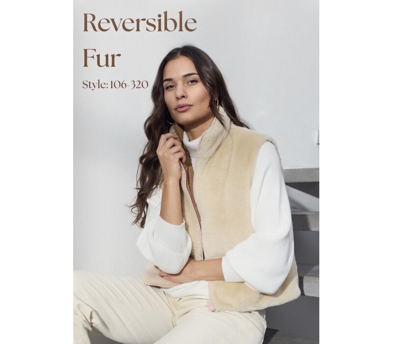 Micha 106 320 Reversible Faux Fur Gilet
