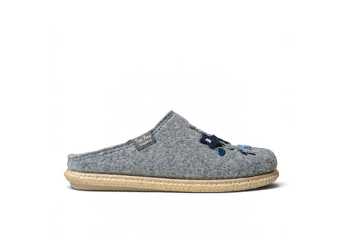 Toni Pons Toni Pons DELI-EF Dark Grey Embroidery Slipper