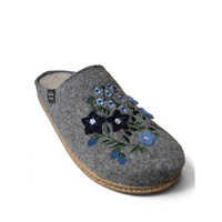 Toni Pons DELI-EF Dark Grey Embroidery Slipper