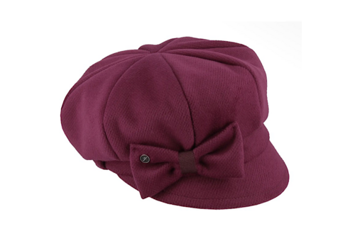 FLECHET Flechet FLFH454 Bordeaux Baker Boy Hat