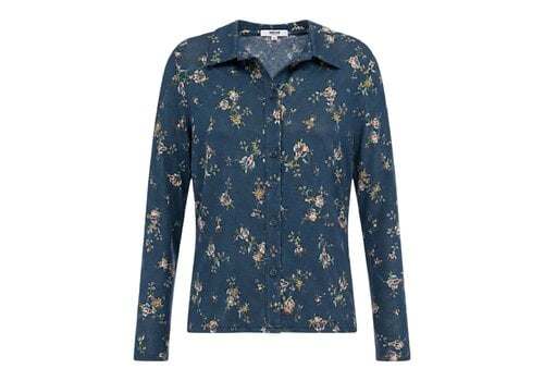 MD’M MD’M 542027 Blue Floral Button up Top