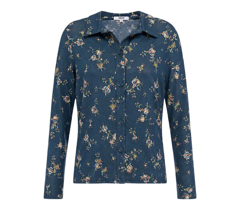 MD’M 542027 Blue Floral Button up Top