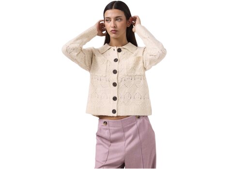 MD’M MD’M 55182709 Sand Cardigan w/Collar