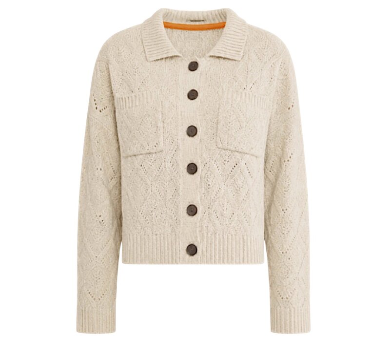 MD’M 55182709 Sand Cardigan w/Collar