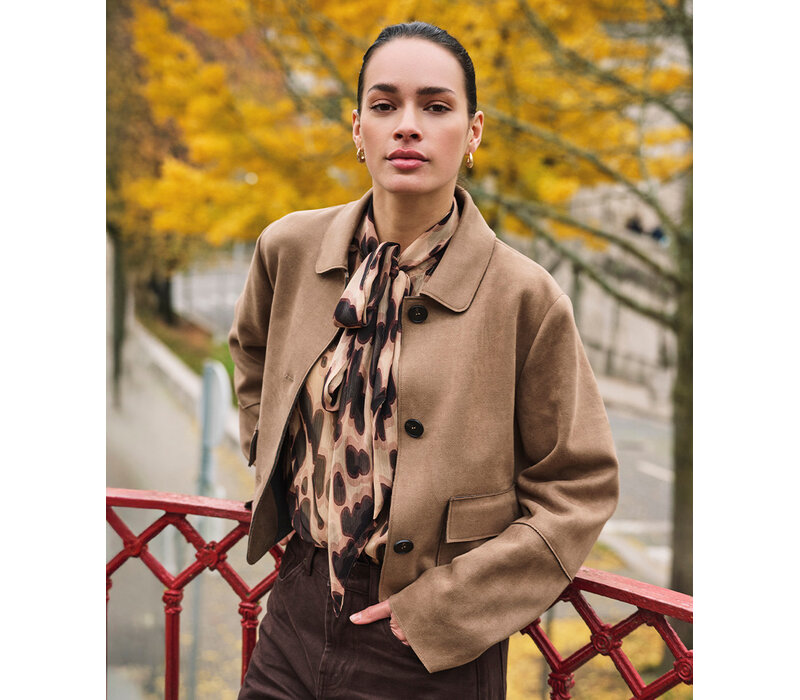 Esqualo 11501 Sand Suedeline Jacket