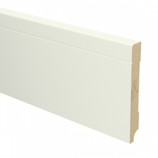 Sfeerplint MDF Tijdloze plint 120x15 wit voorgelakt RAL 9010